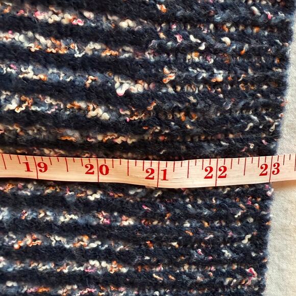 J. Crew Space-dyed Crewneck Chunky Sweater Women's Medium Blue - Picture 6 of 7